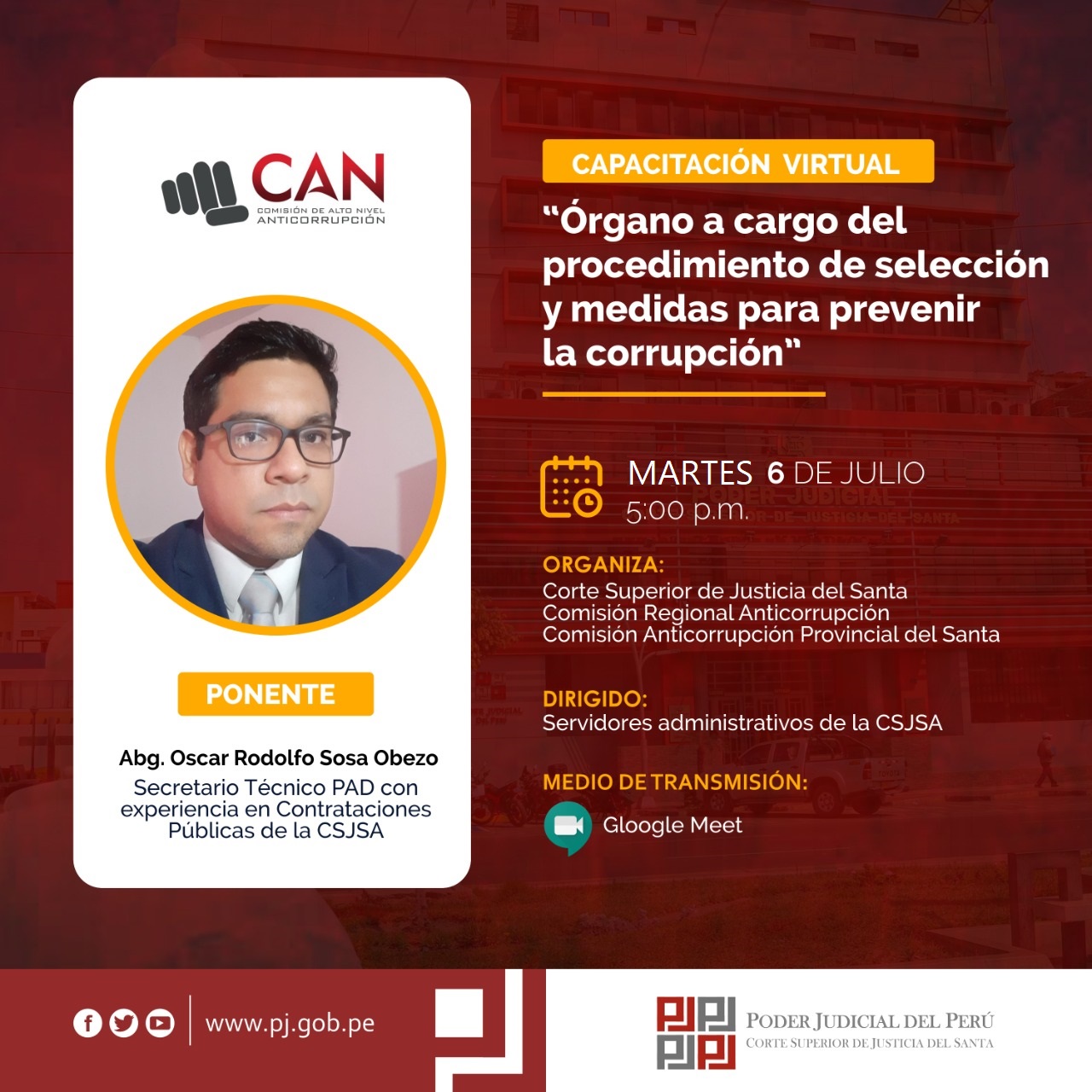 Ã“RGANO A CARGO DEL PROCEDIMIENTO DE SELECCIÃ“N Y MEDIDAS PARA PREVENIR LA CORRUPCIÃ“N