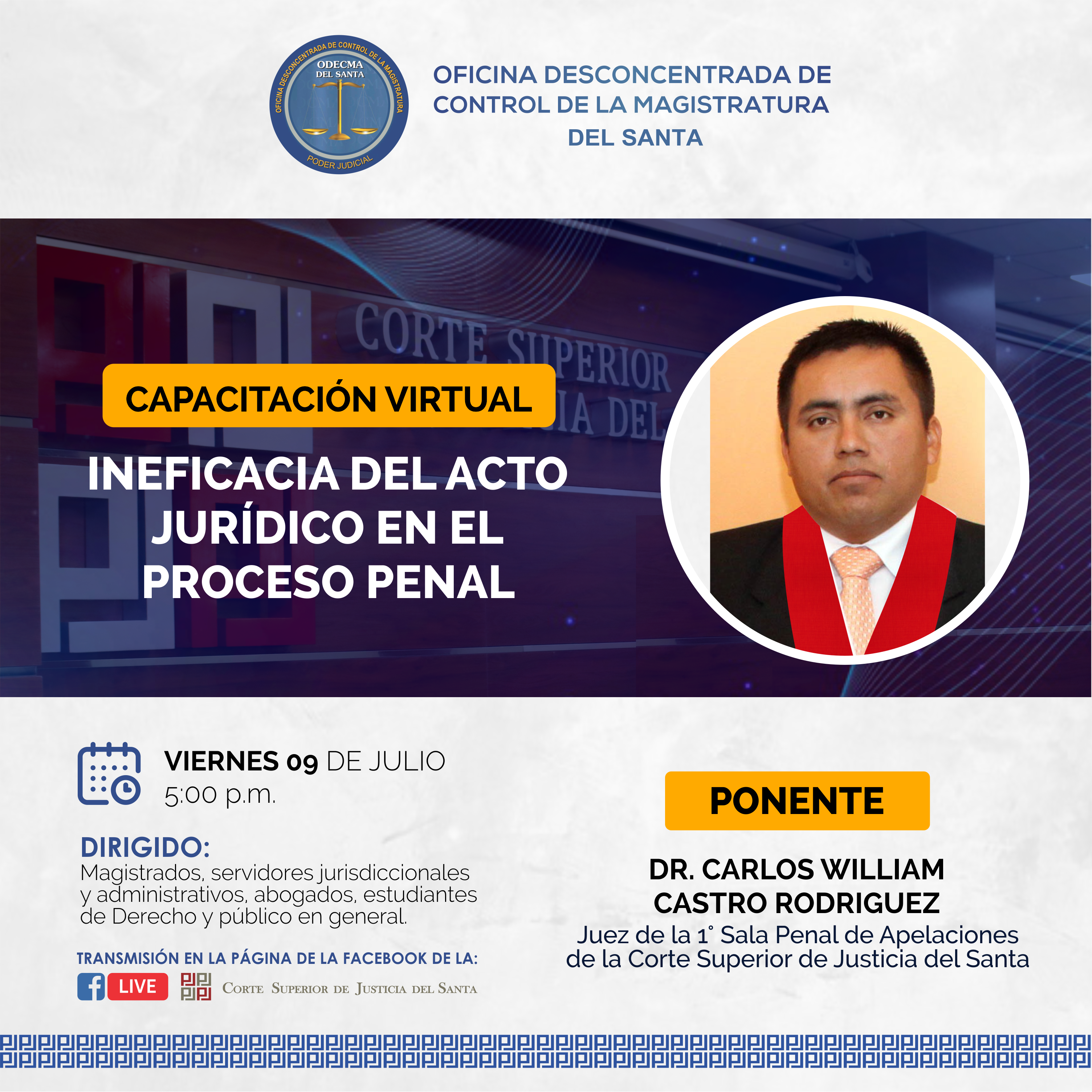 INEFICACIA DEL ACTO JURÃDICO EN EL PROCESO PENAL