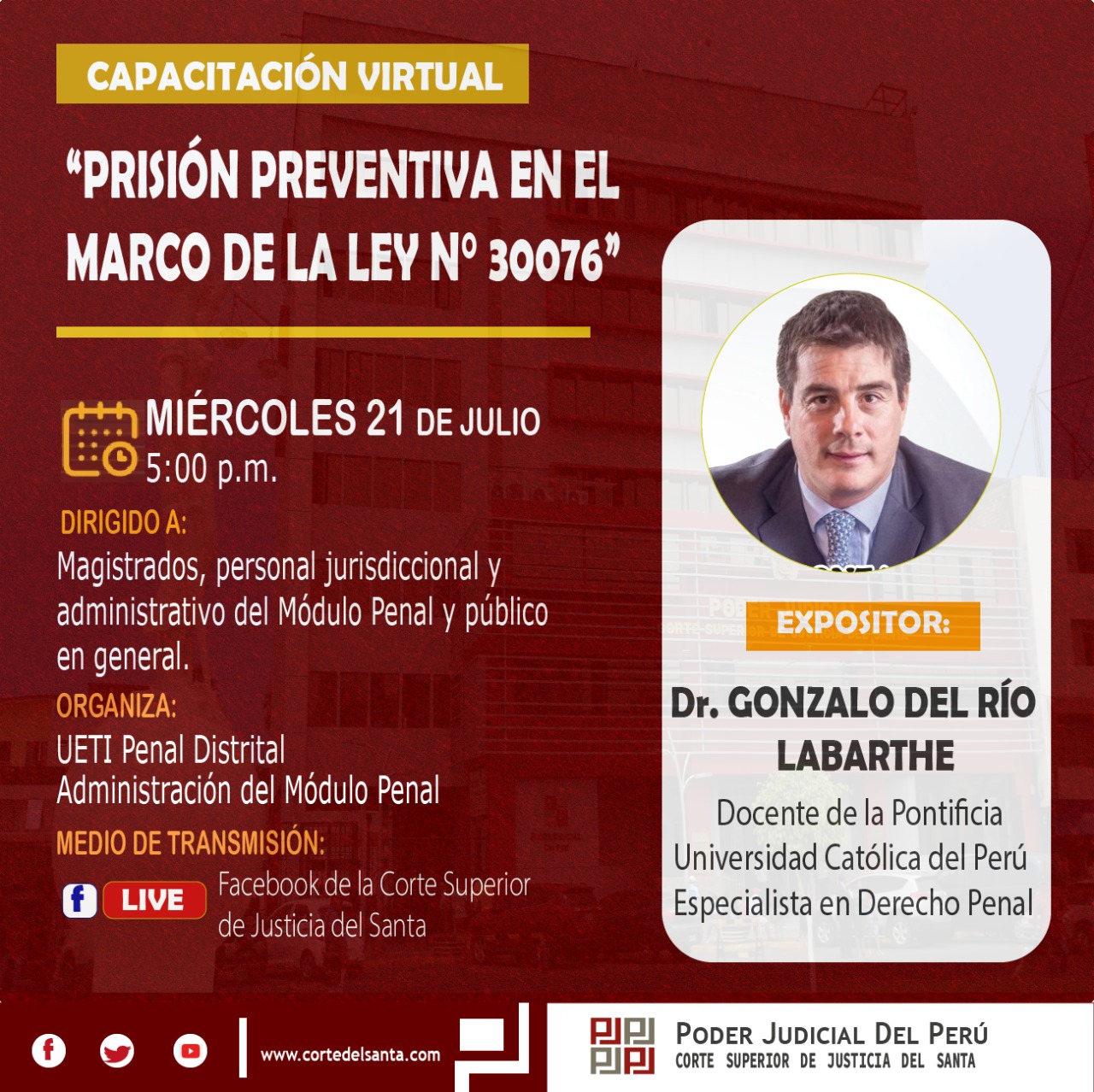 PRISIÃ“N PREVENTIVA EN EL MARCO DE LA LEY NÂº 30076