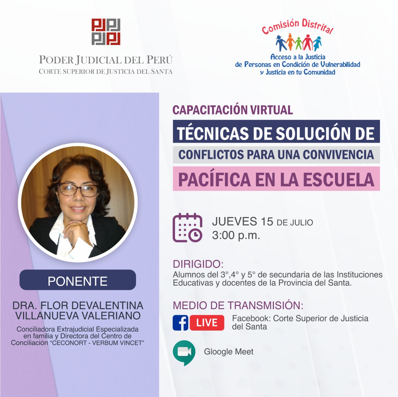 TÃ‰CNICAS DE SOLUCIÃ“N DE CONFLICTOS PARA UNA CONVIVENCIA PACÃFICA EN LA ESCUELA