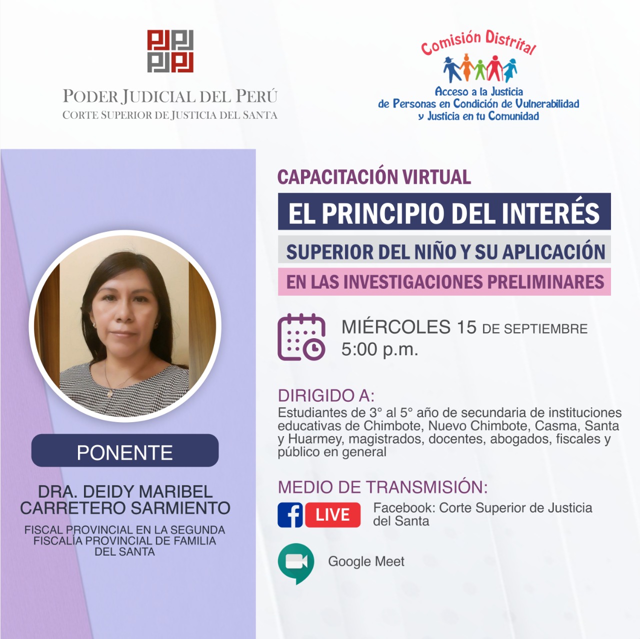 EL PRINCIPIO DEL INTERÃ‰S SUPERIOR DEL NIÃ‘O Y SU APLICACIÃ“N EN LAS INVESTIGACIONES PRELIMINARES