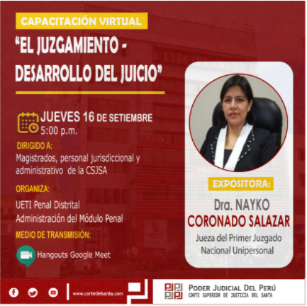 EL JUZGAMIENTO - DESARROLLO DEL JUICIO