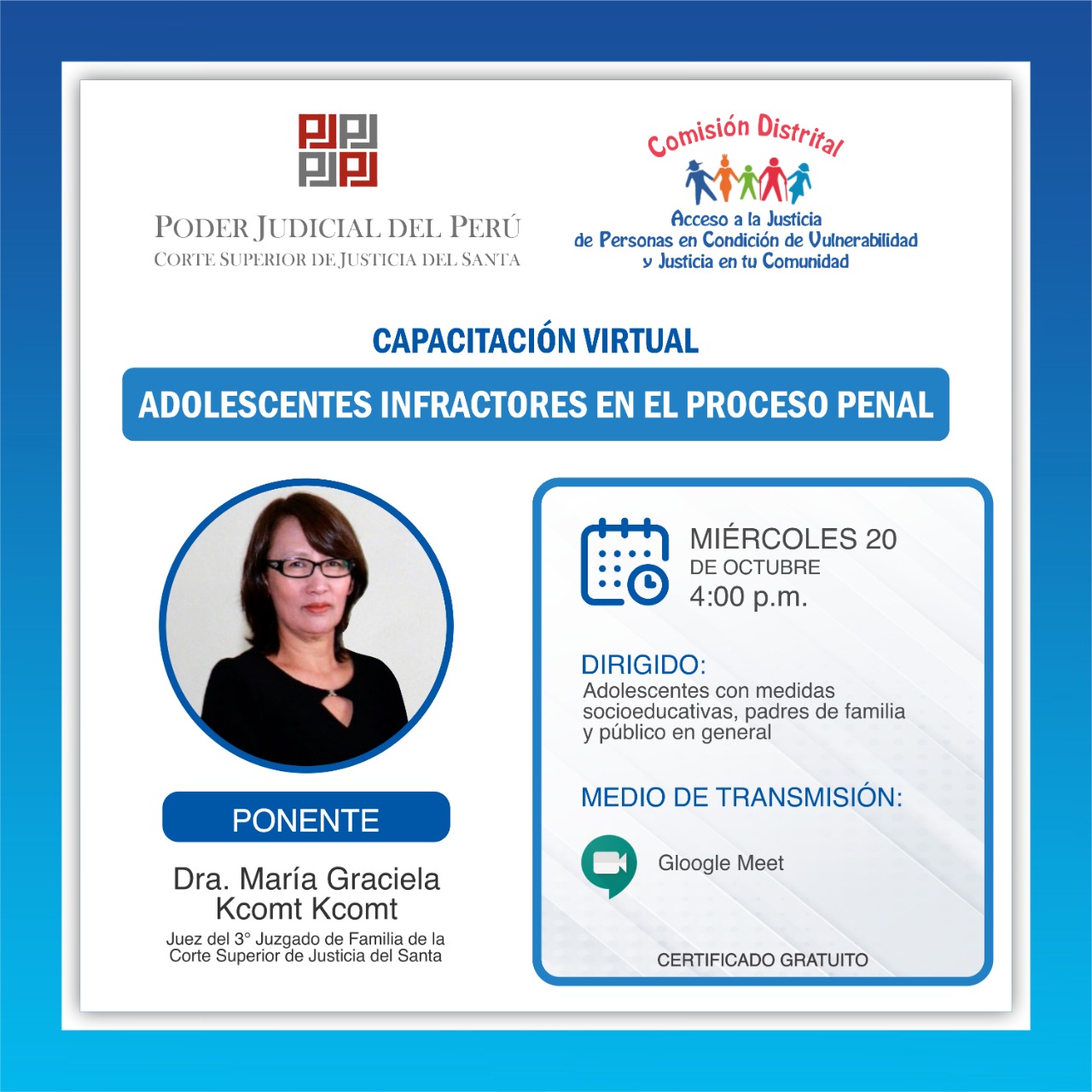 ADOLESCENTES INFRACTORES EN EL PROCESO PENAL