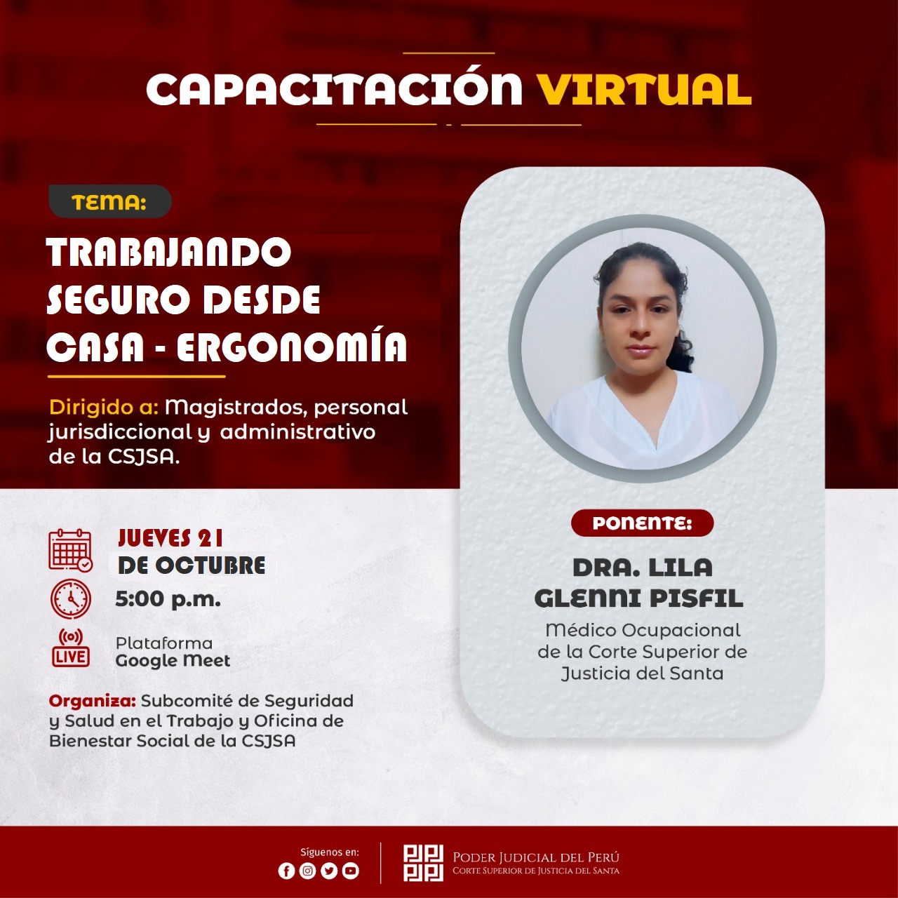 TRABAJANDO SEGURO DESDE CASA - ERGONOMÃA