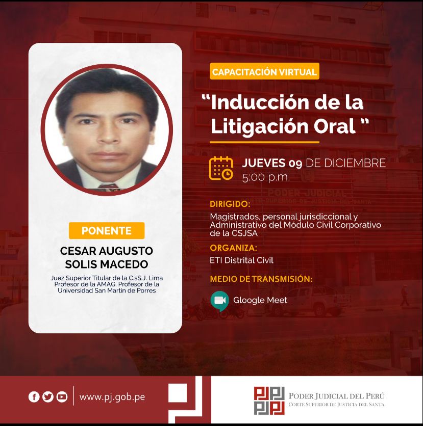 INDUCCIÓN DE LA LITIGACIÓN ORAL