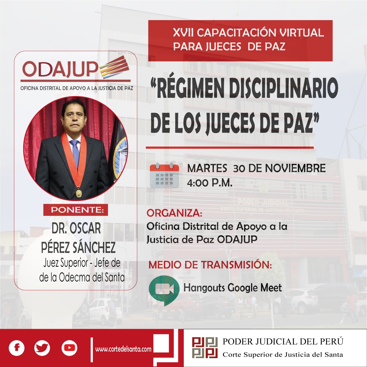 RÃ‰GIMEN DISCIPLINARIO DE LOS JUECES DE PAZ
