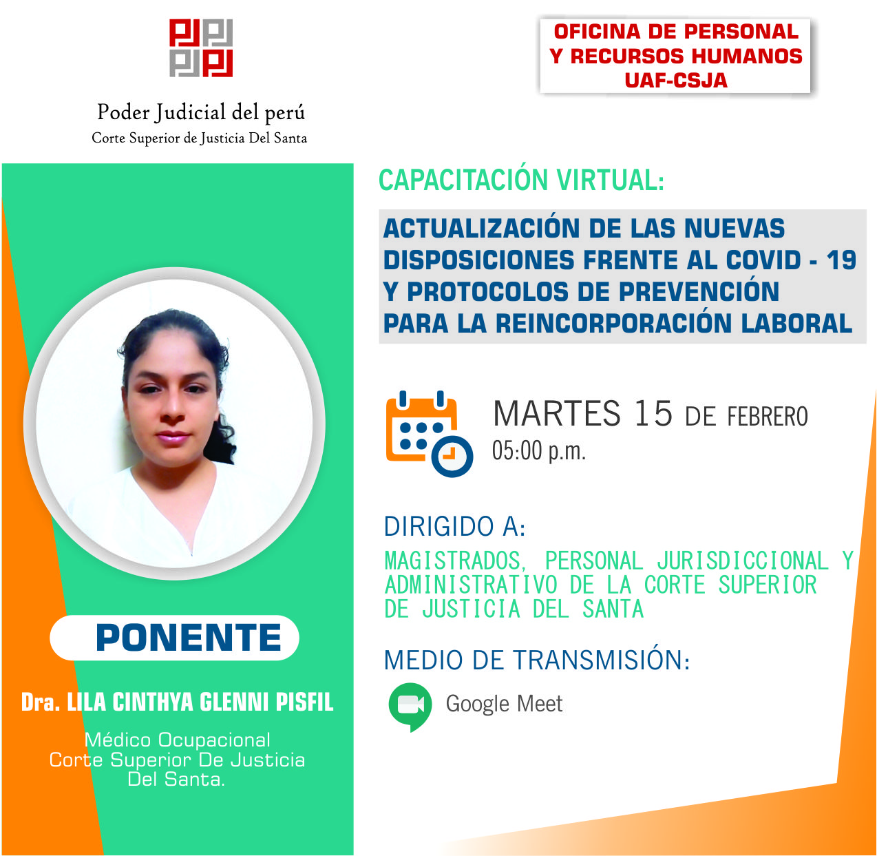 ACTUALIZACIÃ“N DE LAS NUEVAS DISPOSICIONES FRENTE AL COVID - 19 Y PROTOCOLOS DE PREVENCIÃ“N  PARA LA REINCORPORACIÃ“N LABORAL