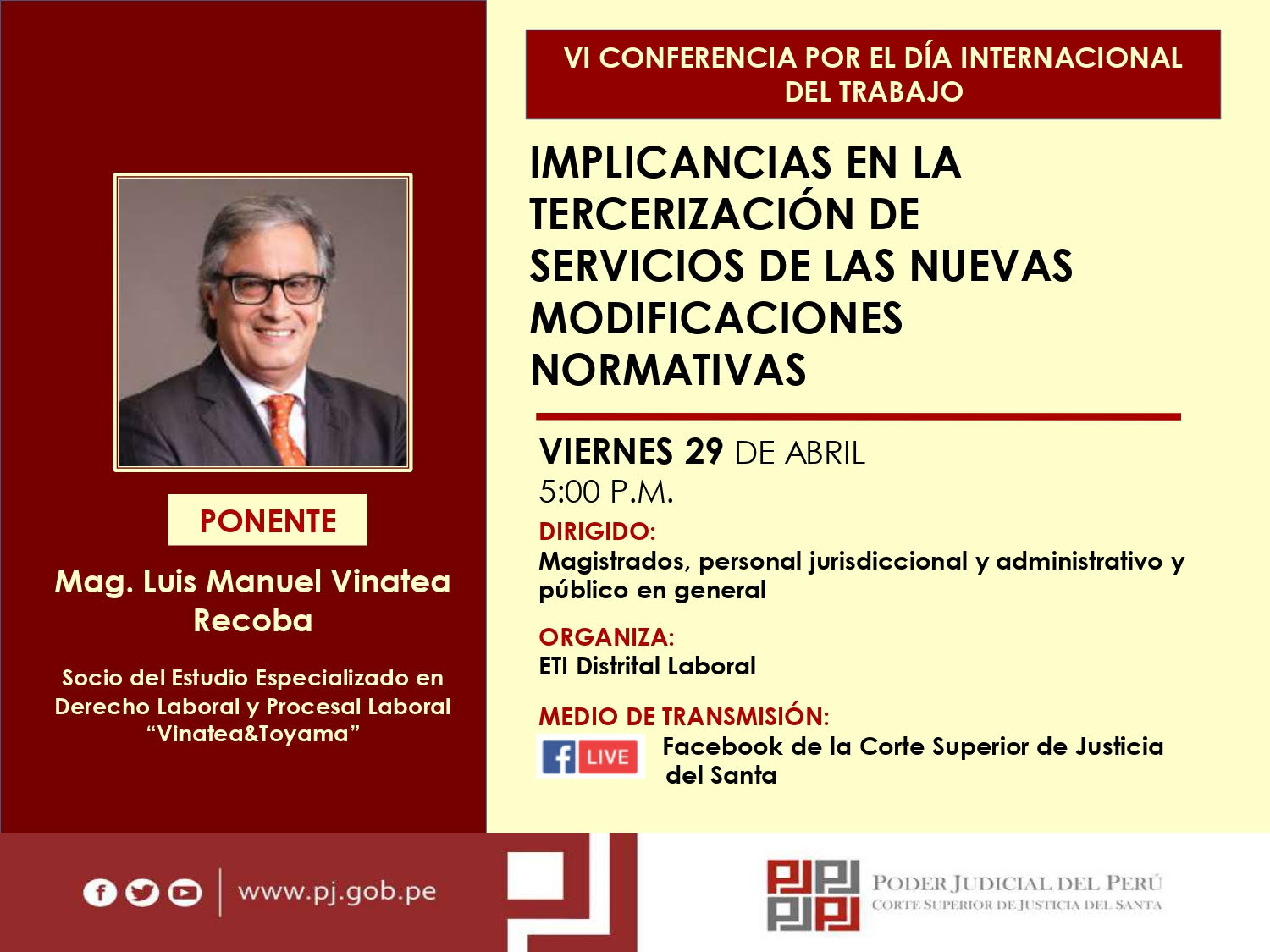 IMPLICANCIAS EN LA TERCERIZACIÃ“N DE SERVICIOS DE LAS NUEVAS MODIFICACIONES NORMATIVAS