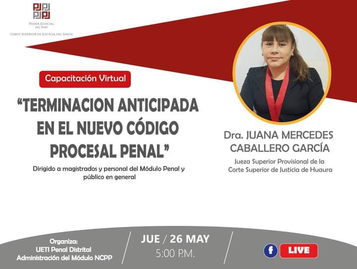 TERMINACIÃ“N ANTICIPADA EN EL NUEVO CÃ“DIGO PROCESAL PENAL
