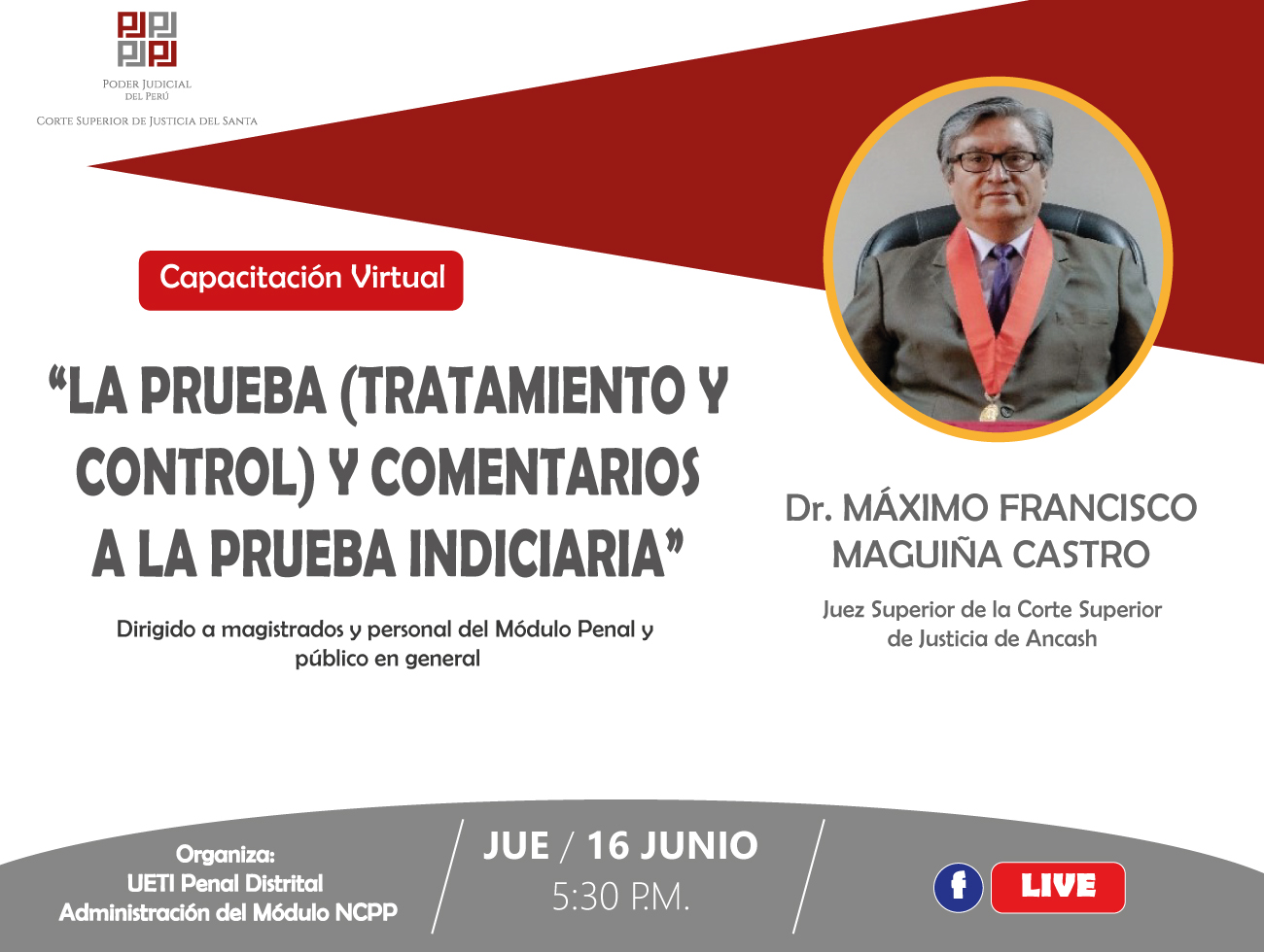 LA PRUEBA (TRATAMIENTO Y CONTROL) Y COMENTARIOS A LA PRUEBA INDICIARIA