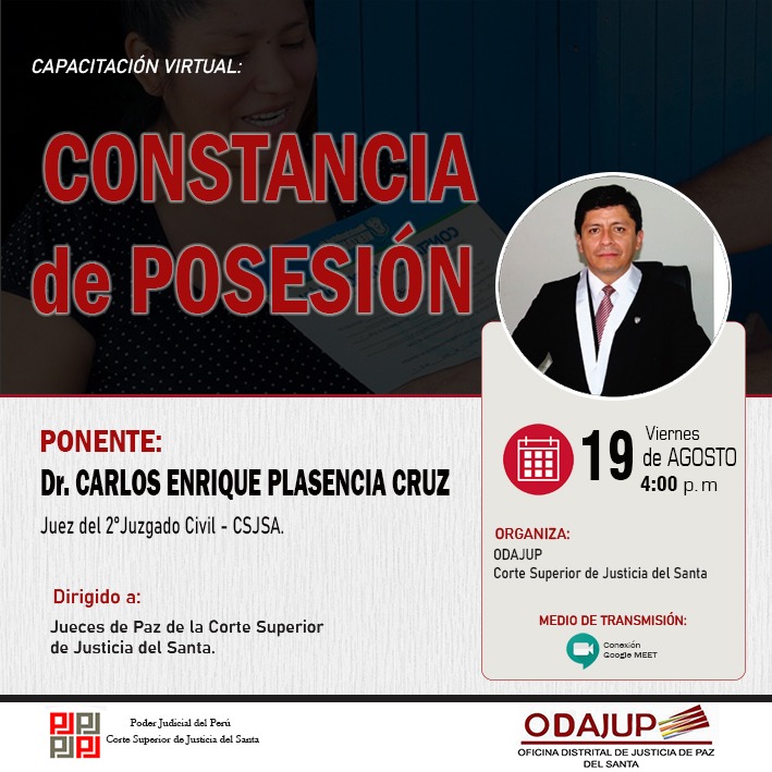 CONSTANCIA DE POSESIÓN