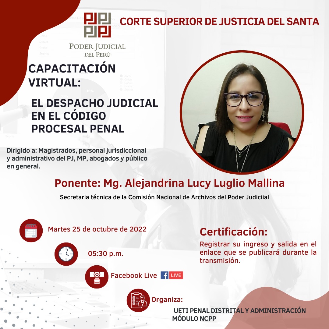 EL DESPACHO JUDICIAL EN EL CODIGO PROCESAL PENAL