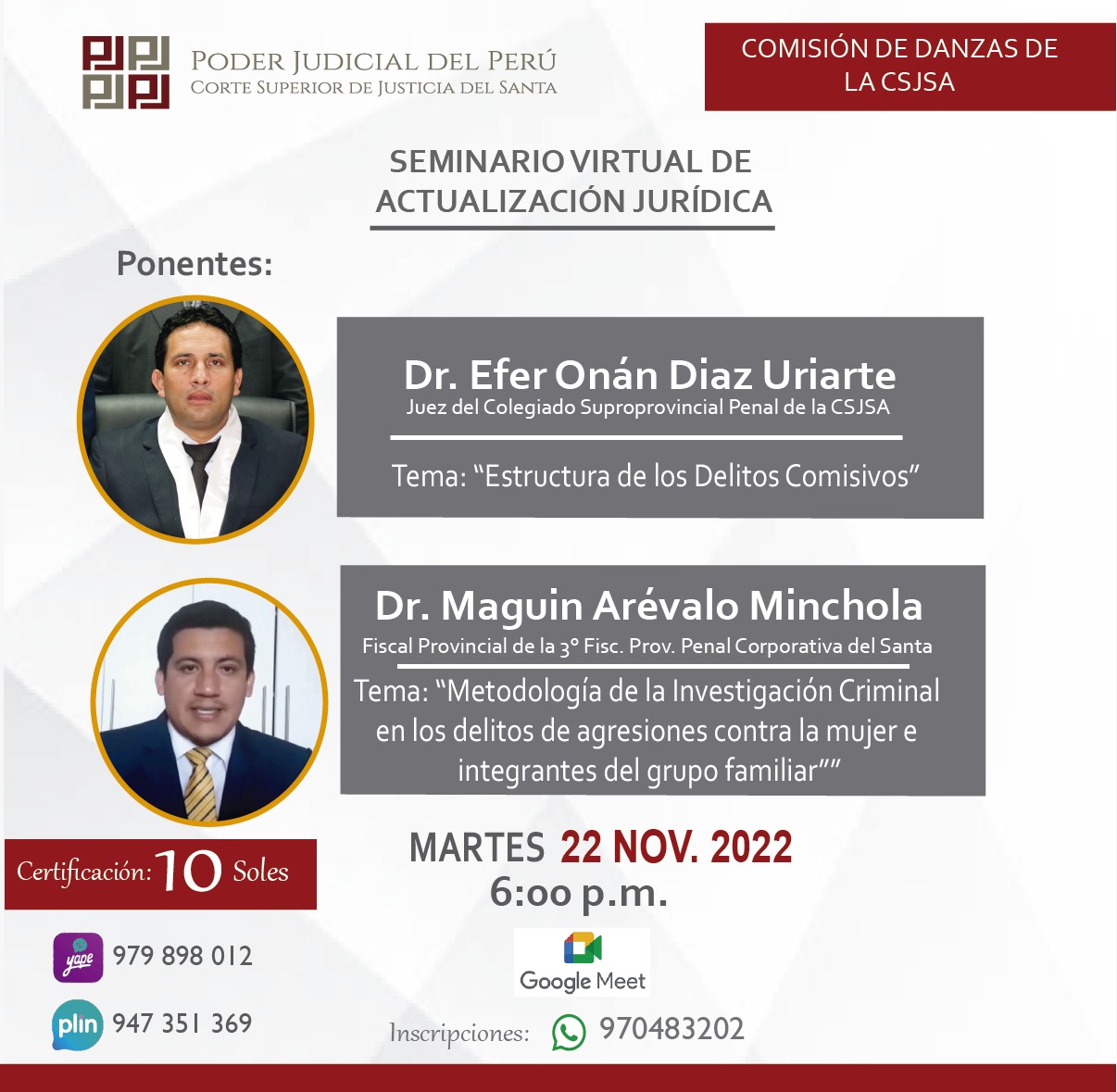 SEMINARIO VIRTUAL DE ACTUALIZACIÃ“N JURÃDICA
