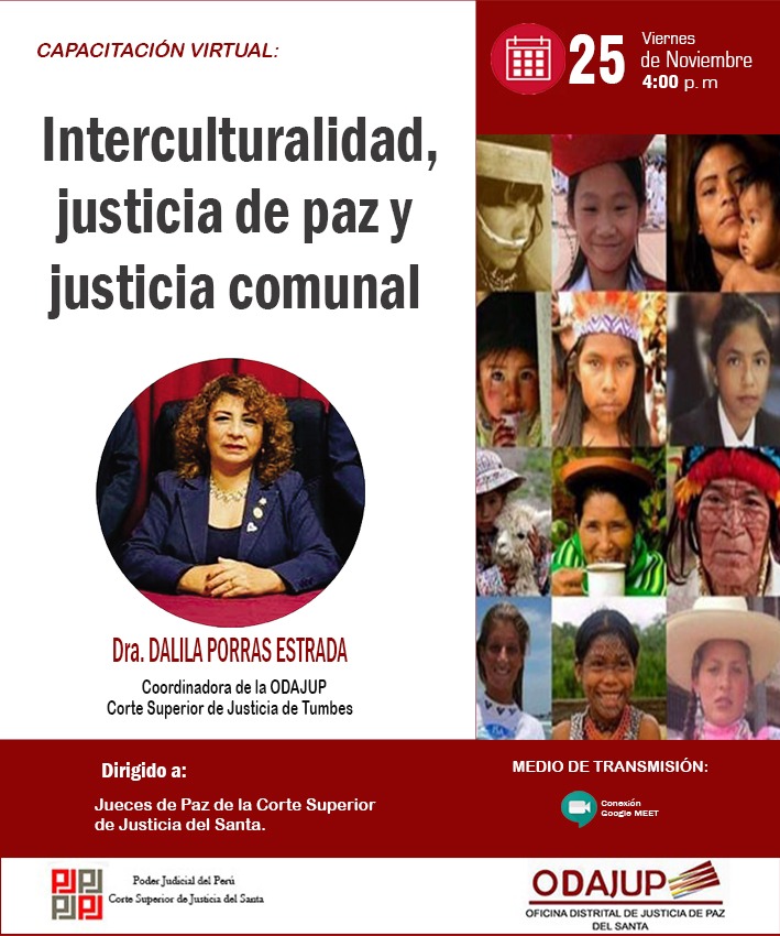 INTERCULTURALIDAD, JUSTICIA DE PAZ Y JUSTICIA COMUNAL