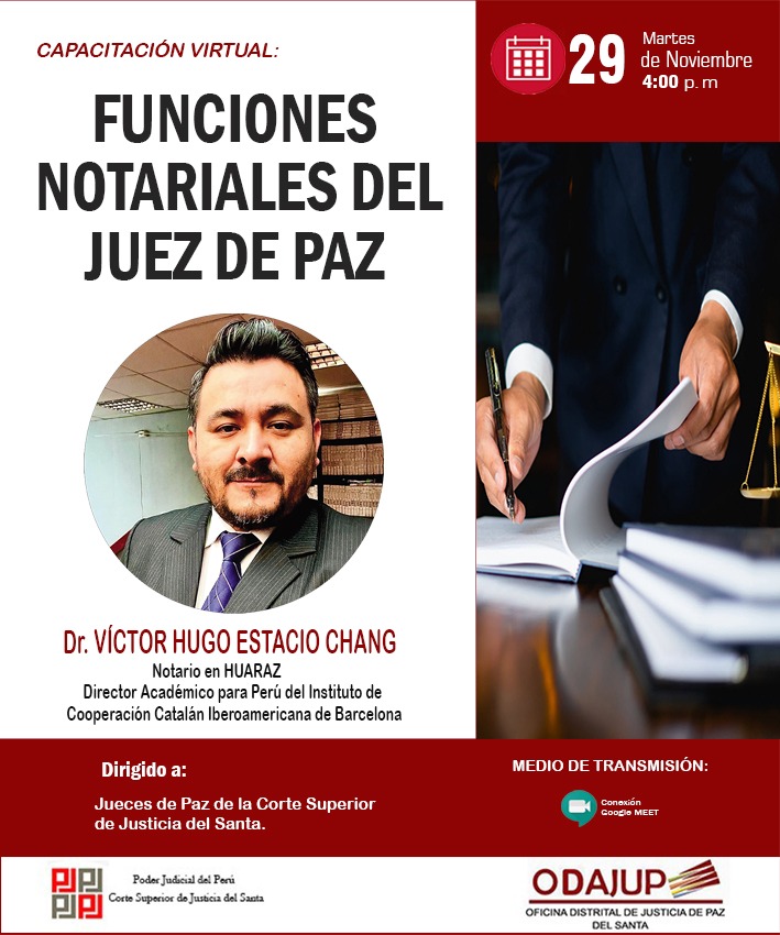 FUNCIONES NOTARIALES DEL JUEZ DE PAZ
