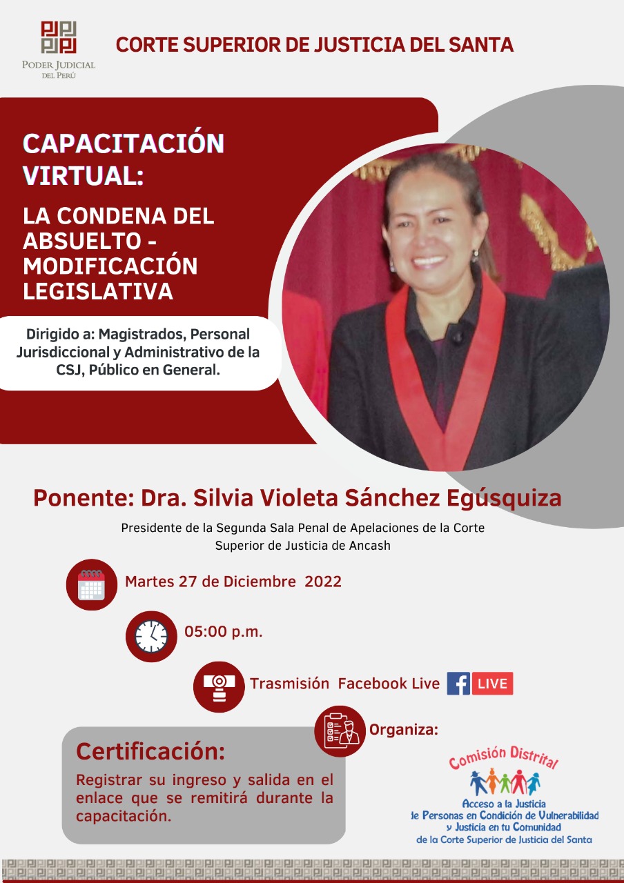 LA CONDENA DEL ABSUELTO - MODIFICACIÃ“N LEGISLATIVA