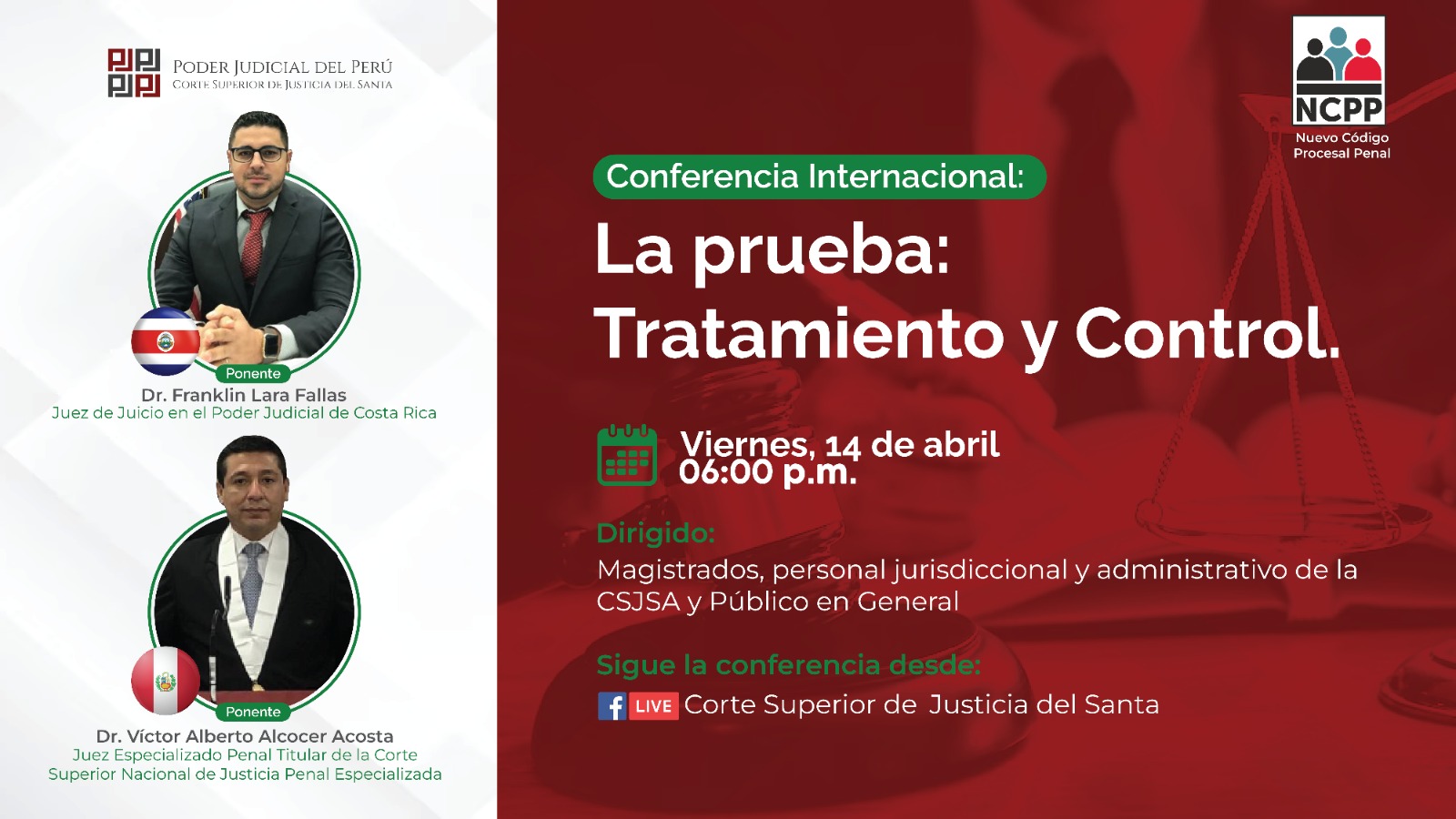 LA PRUEBA: TRATAMIENTO Y CONTROL