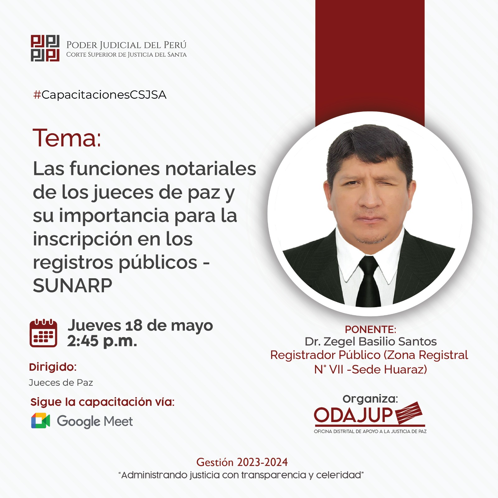 LAS FUNCIONES NOTARIALES DE LOS JUECES DE PAZ Y SU IMPORTANCIA PARA LA INSCRIPCIÓN EN LOS REGISTROS PÚBLICOS - SUNARP