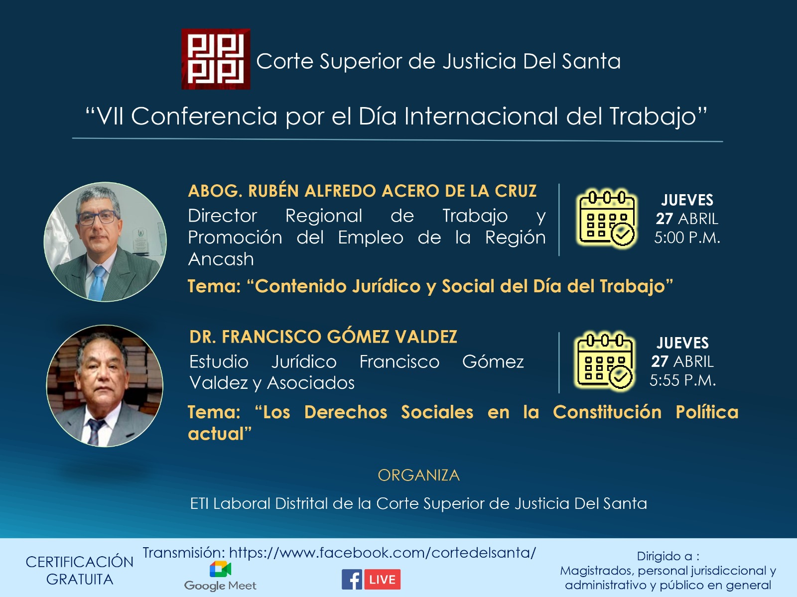VII CONFERENCIA POR EL DIA INTERNACIONAL DEL TRABAJO 