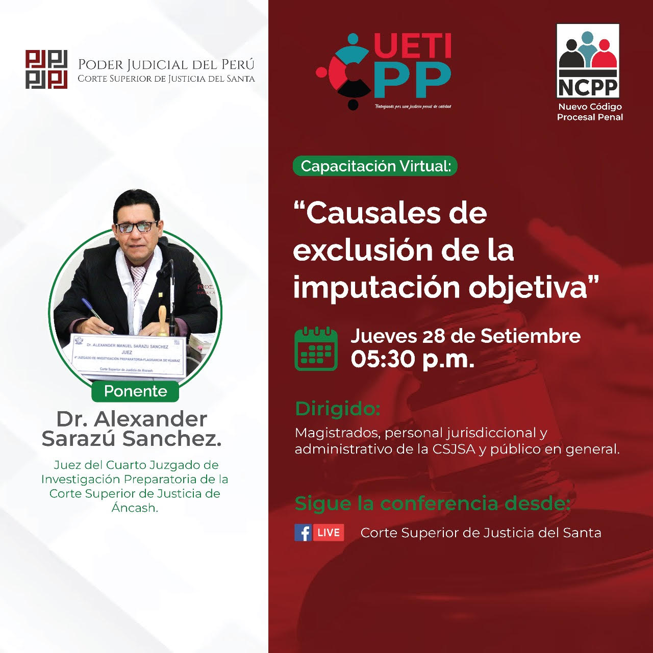 CAUSALES DE EXCLUSION DE LA IMPUTACIÓN OBJETIVA
