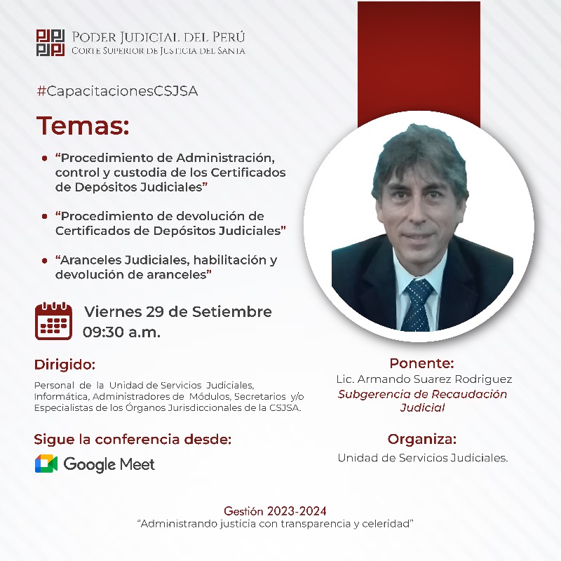 ARANCELES Y CERTIFICADOS DE DEPOSITOS JUDICIALES