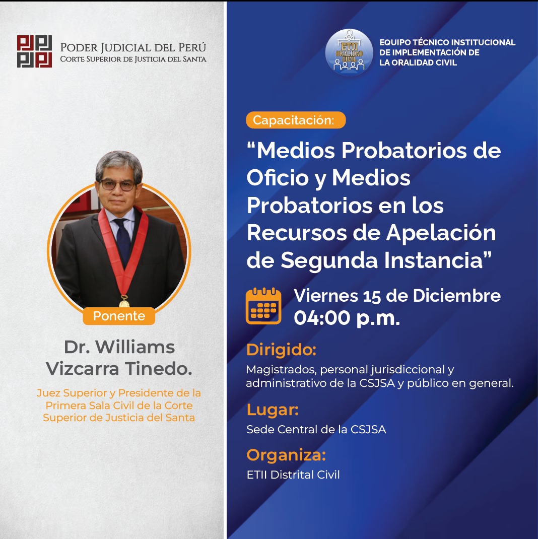 MEDIOS PROBATORIOS DE OFICIO Y MEDIOS PROBATORIOS EN LOS RECURSOS DE APELACIÓN DE SEGUNDA INSTANCIA