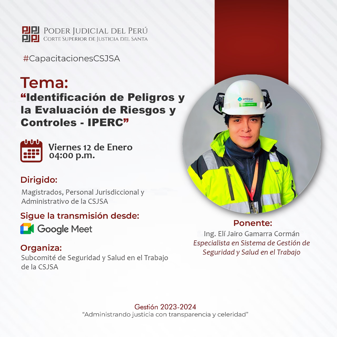 IDENTIFICACIÓN DE PELIGROS Y LA EVALUACIÓN DE RIESGOS Y CONTROLES - IPERC