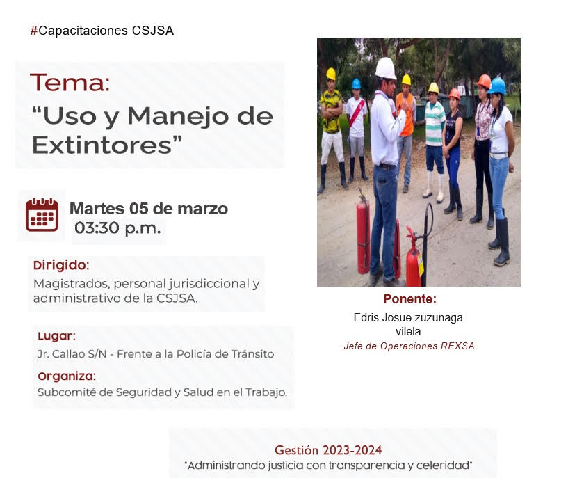 USO Y MANEJO DE EXTINTORES