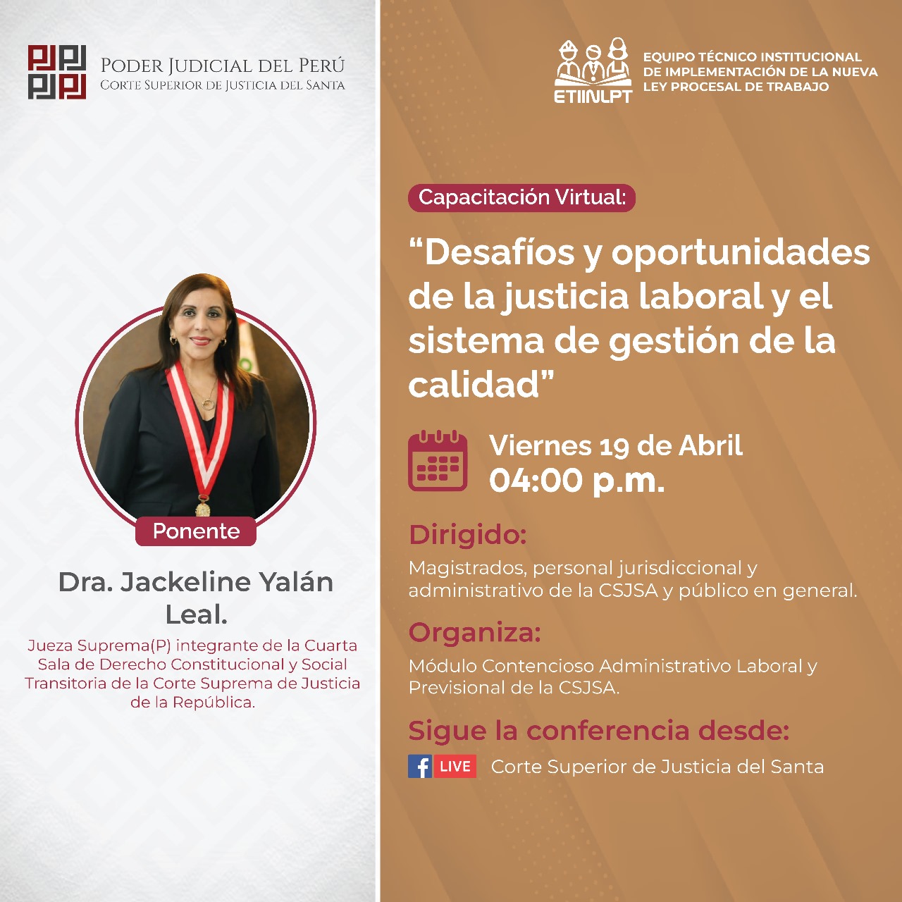 DESAFÍOS Y OPORTUNIDADES DE LA JUSTICIA LABORAL Y EL SISTEMA DE GESTIÓN DE LA CALIDAD