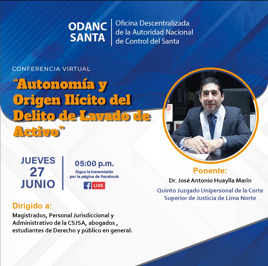 “AUTONOMÍA Y ORIGEN ILÍCITO DEL DELITO DE LAVADO DE ACTIVOS”